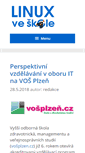 Mobile Screenshot of linuxveskole.cz
