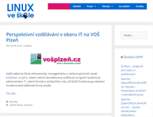 Tablet Screenshot of linuxveskole.cz